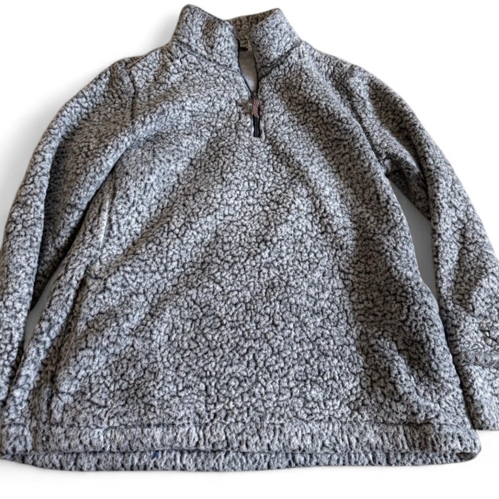 Weatherproof Vintage Gray Sherpa Pullover
